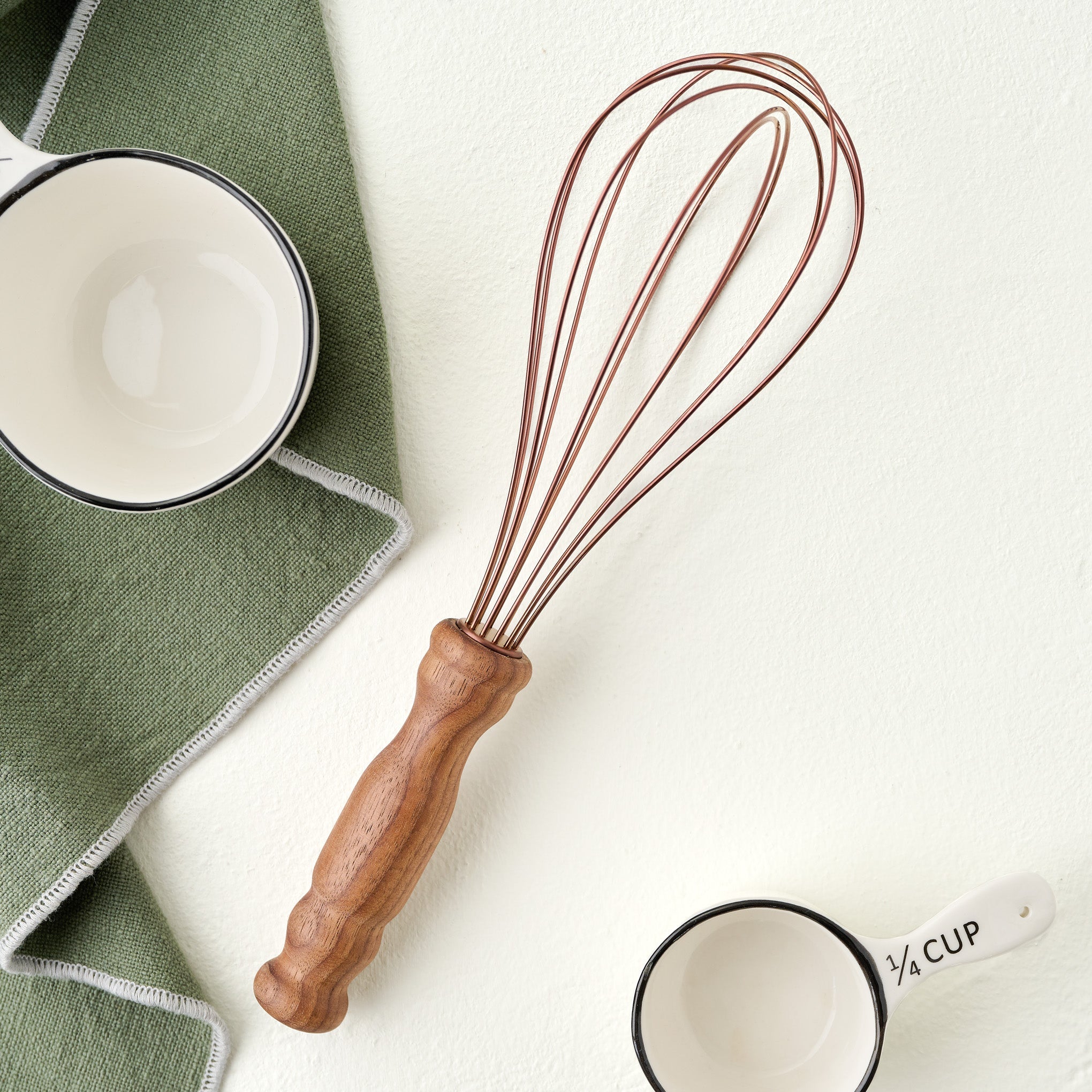 Copper and Walnut Whisk