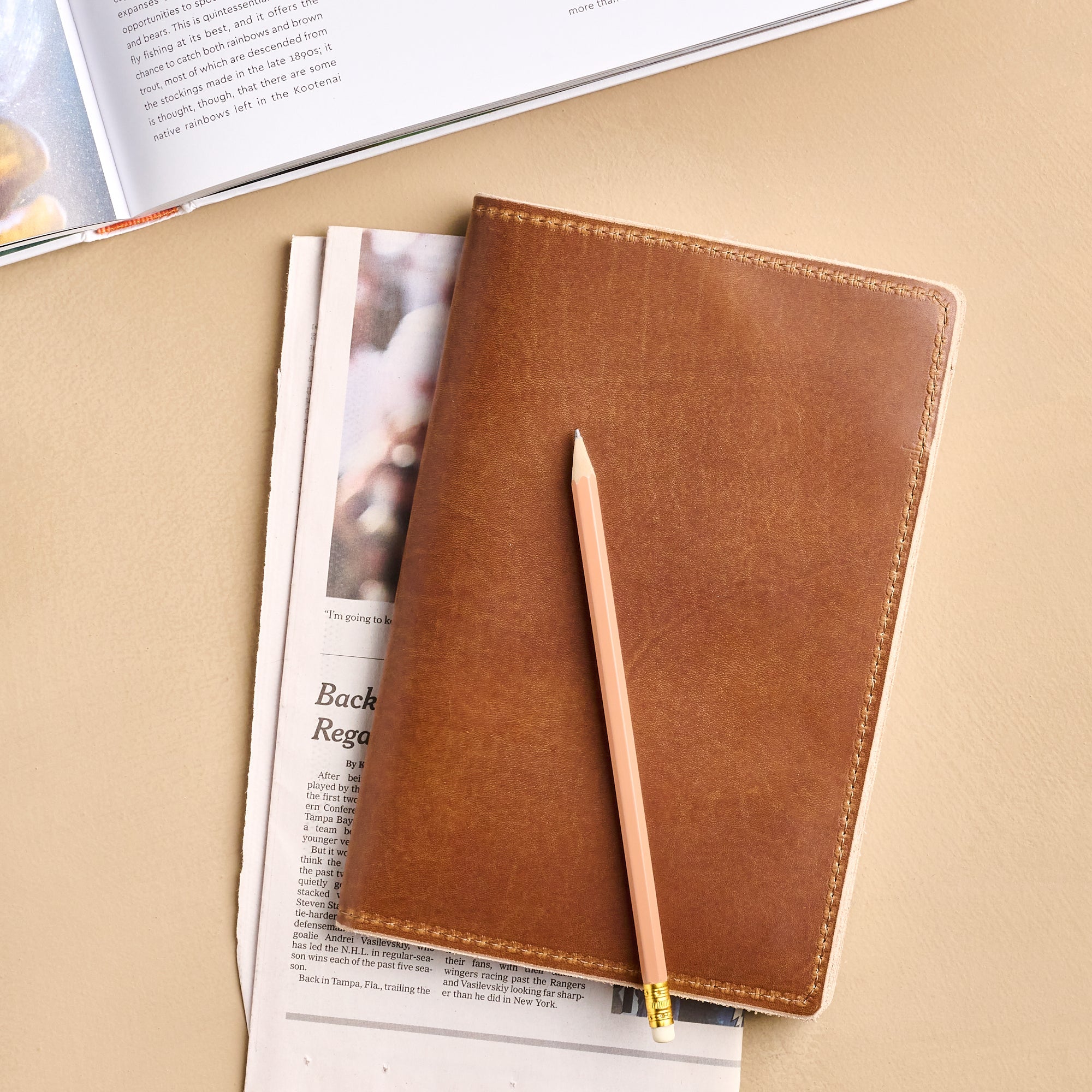 16 Leather Small Pad Folio