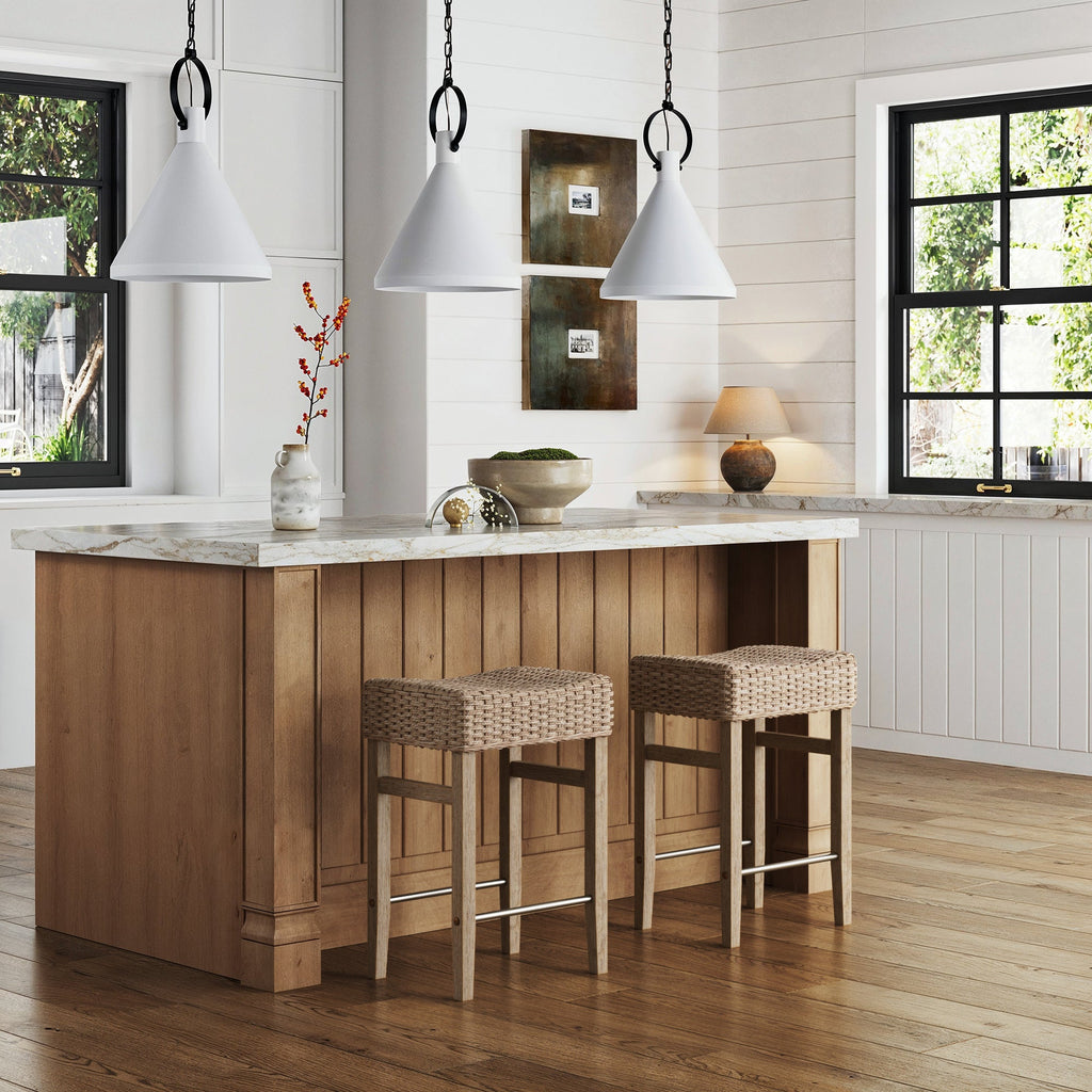 Seagrass Counter Height Bar Stools Brown (Set of 2)