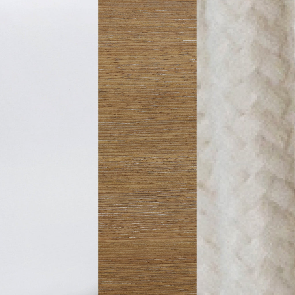 Outdoor Patio Wood Arm Chairs White (Set of 2)