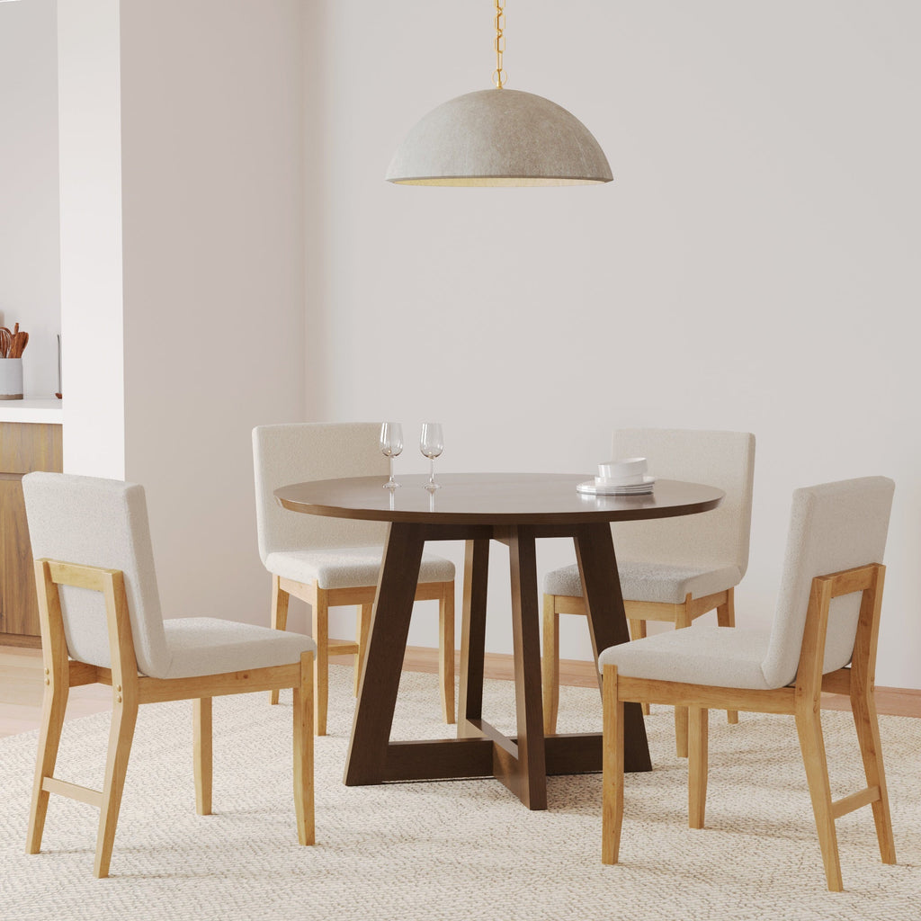 Modern Exposed Back Dining Chair (Set of 4)