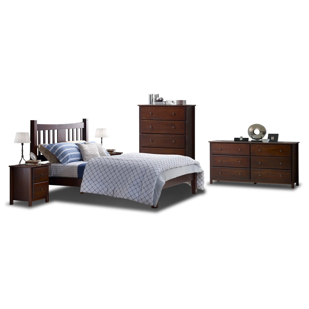 Shaker Slat Platform Bedroom Set (5-piece)