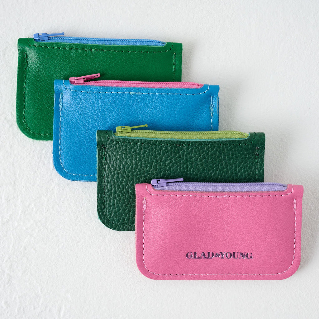 Kelly Green Small Change Wallet