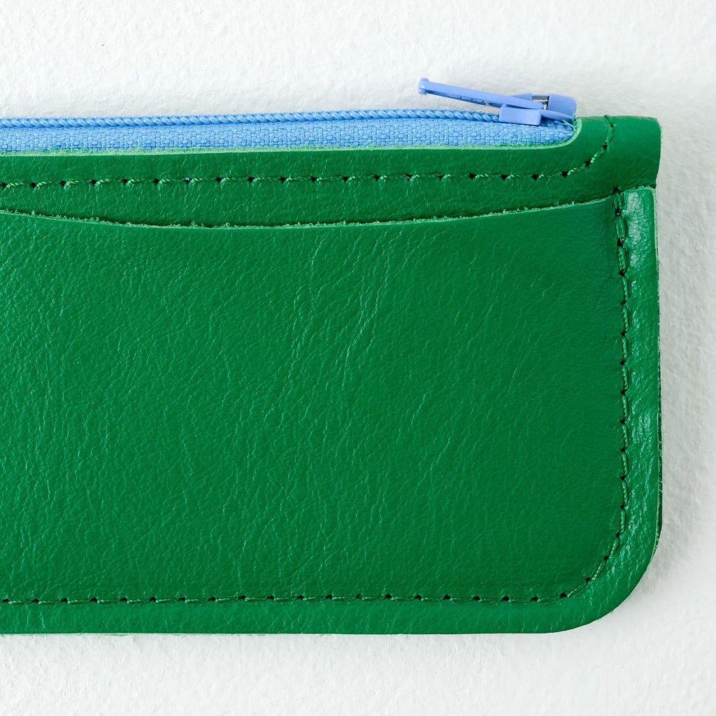 Kelly Green Small Change Wallet