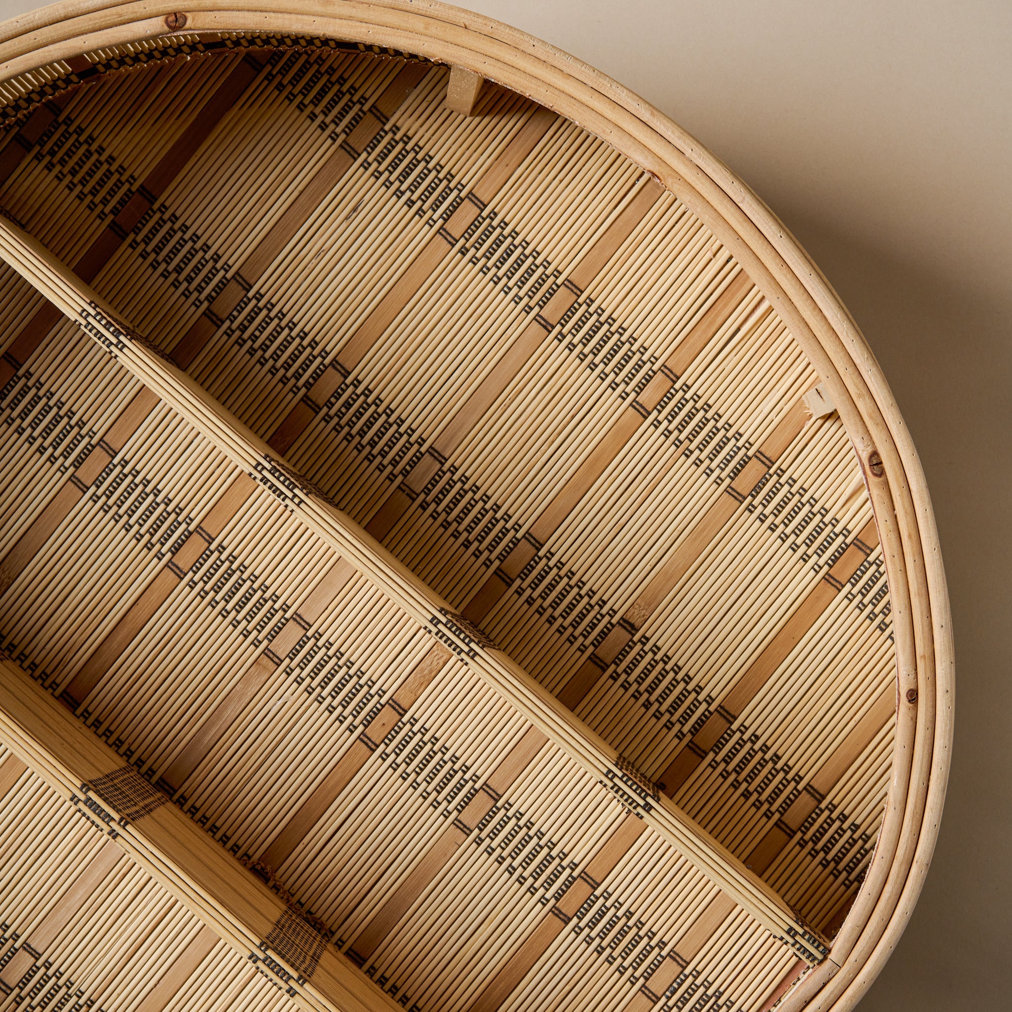 Georgia Oval Rattan Wall Shelf