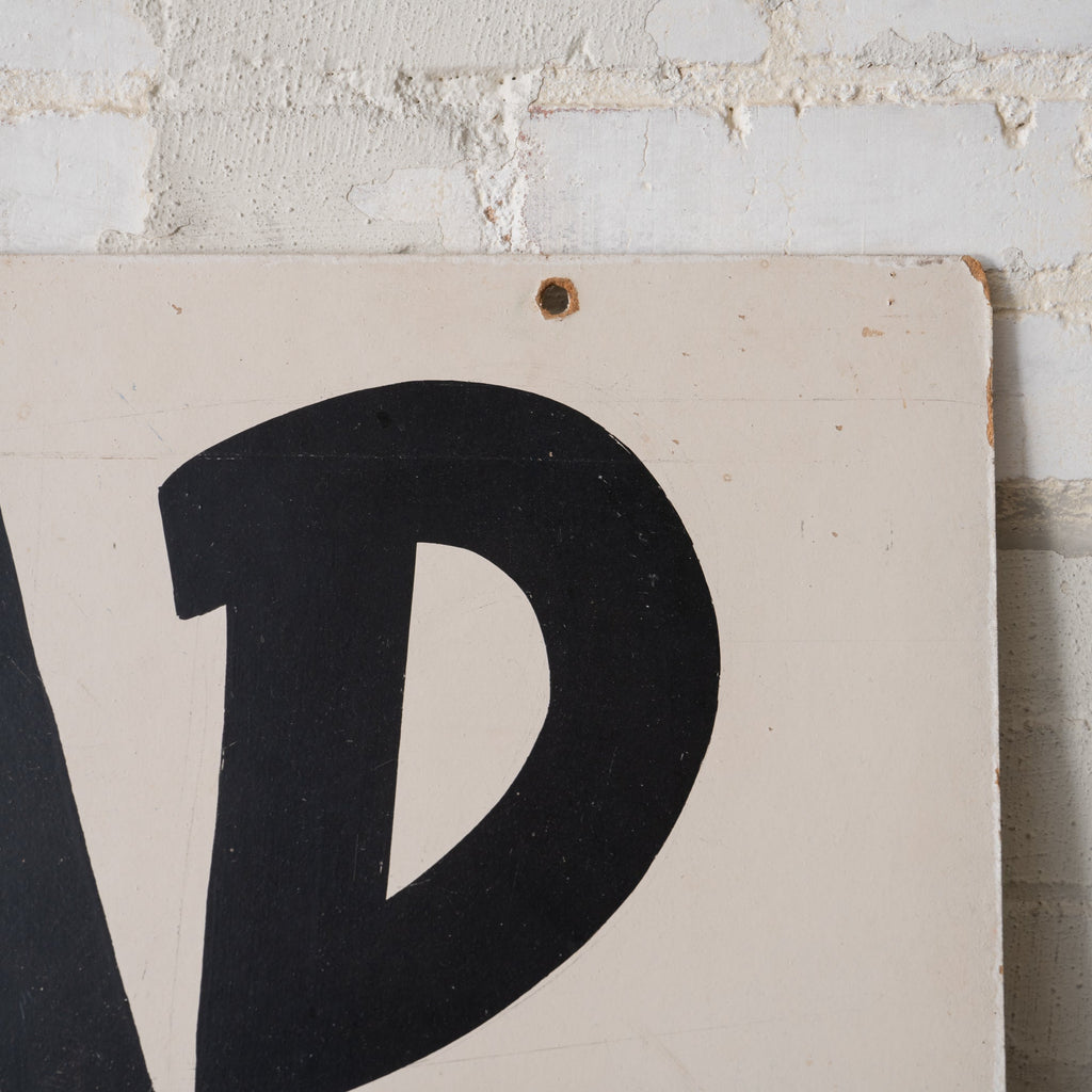 Antique Hand-Painted Bread Advertisement