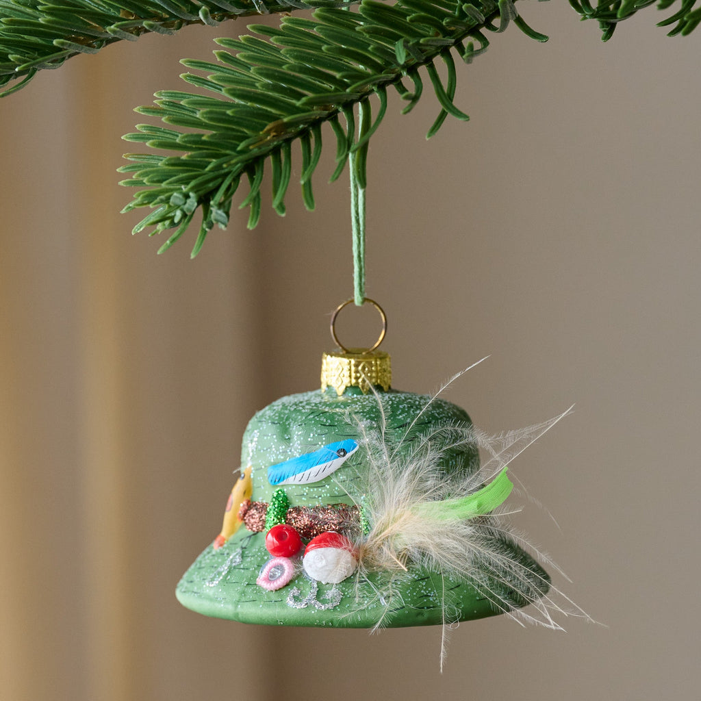 Gone Fishin' Bucket Hat Ornament