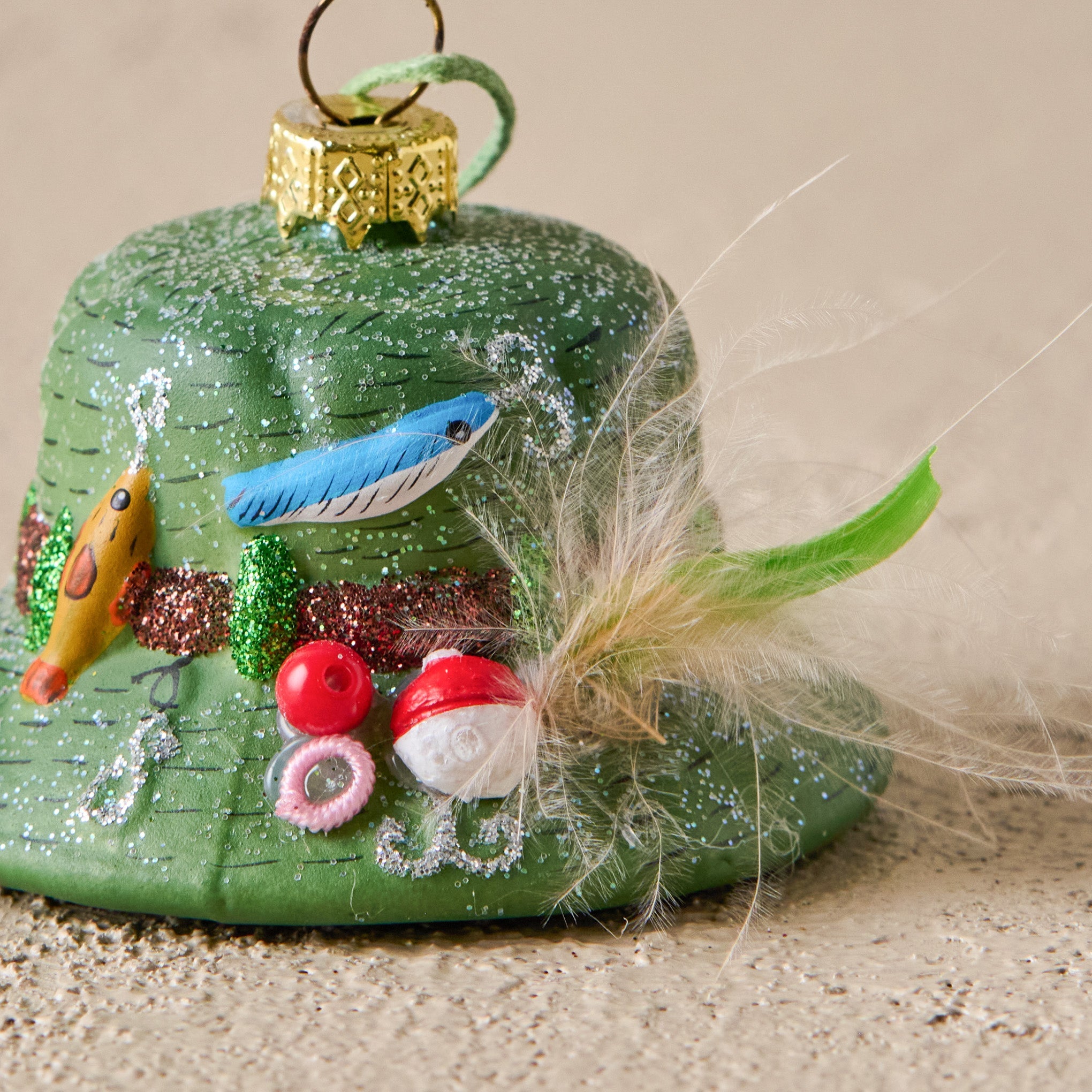 Gone Fishin' Bucket Hat Ornament