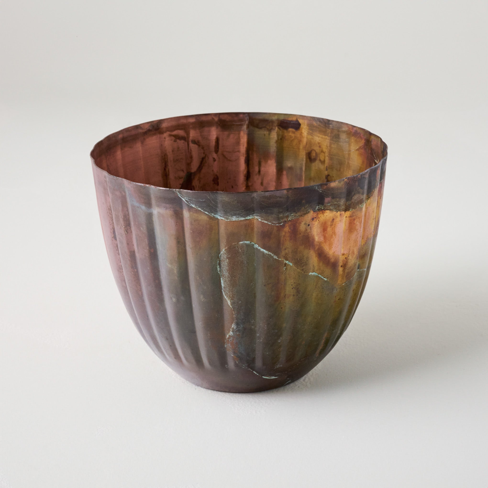 Aged Copper Planter