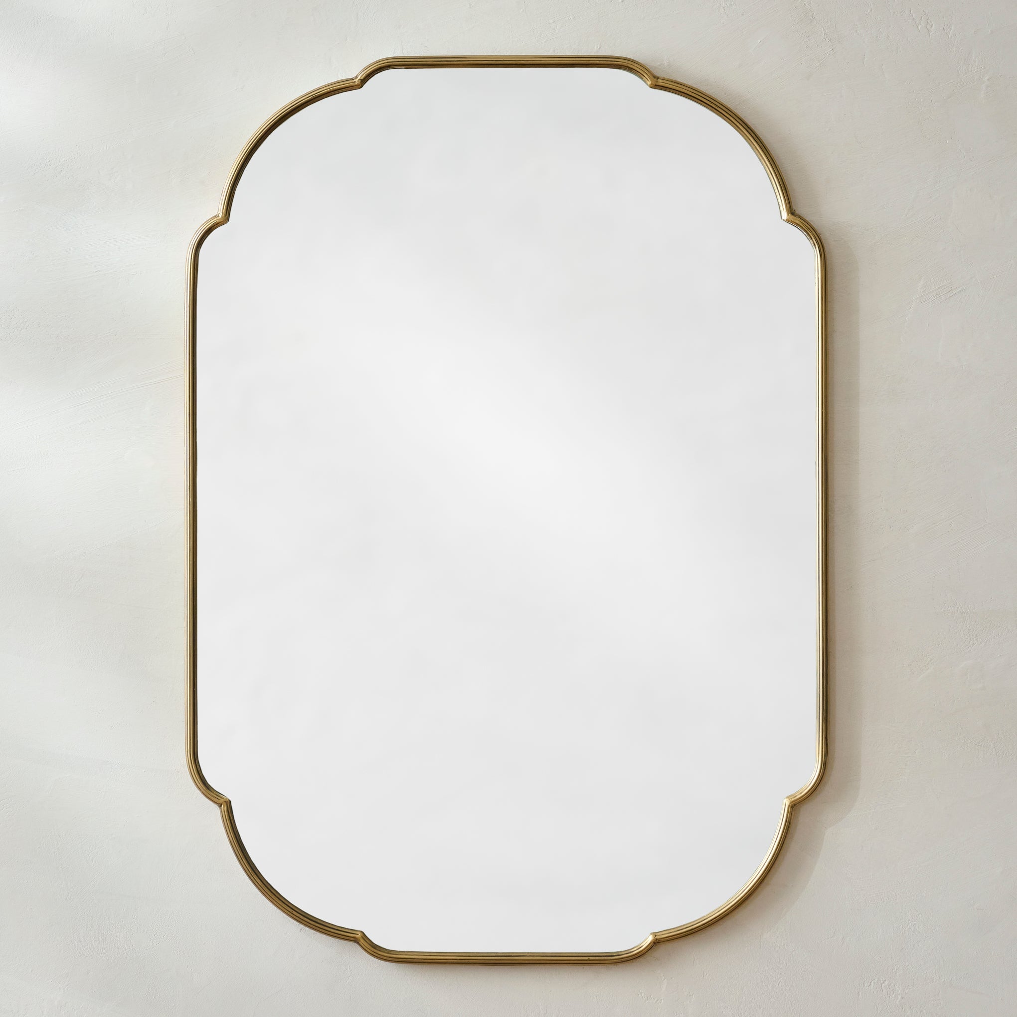 Antique Brass Luna Mirror