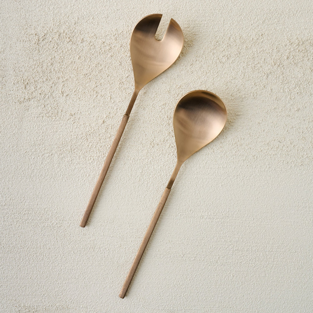 Heirloom Garden + Antiqued Copper Serving Set Bundle
