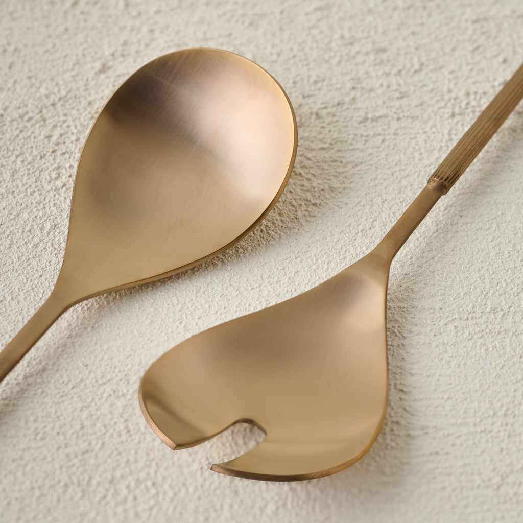 Heirloom Garden + Antiqued Copper Serving Set Bundle