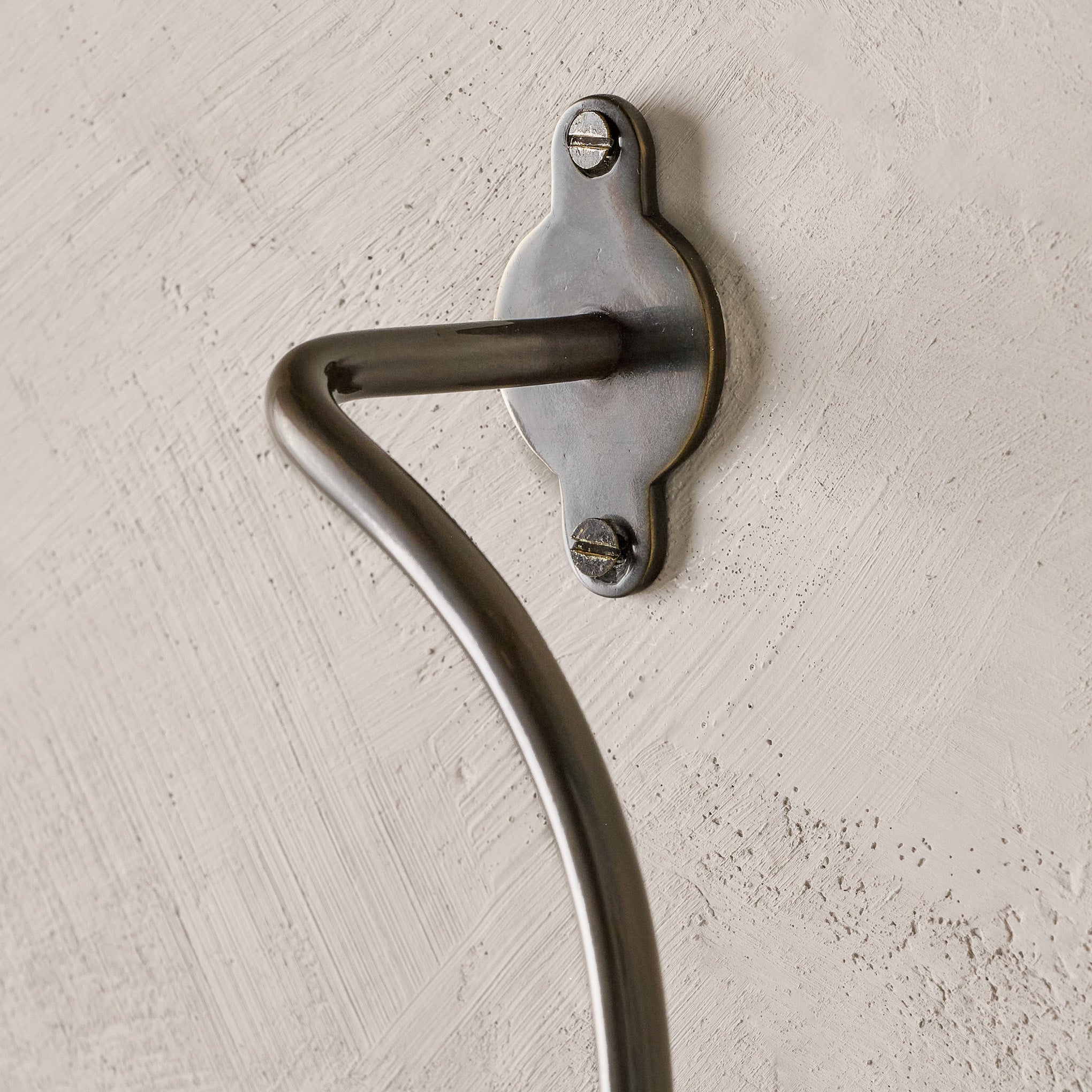 Antique Bronze Metal Towel Ring