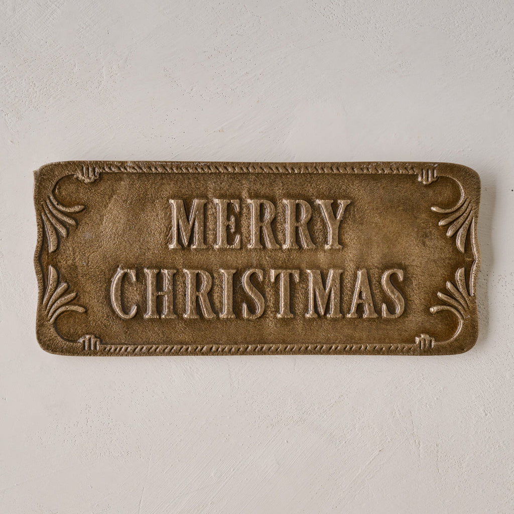 Antique-Inspired Merry Christmas Plaque