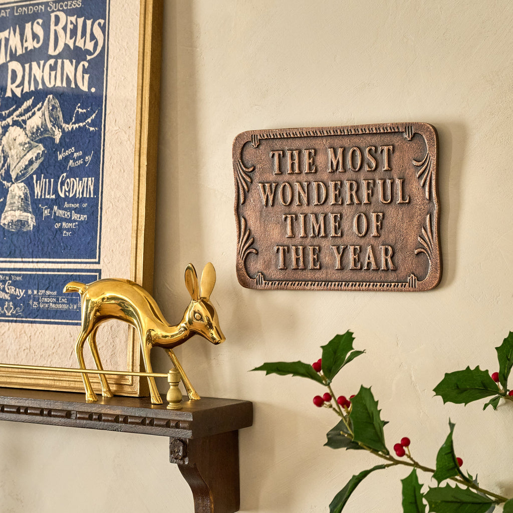 The Most Wonderful Time of the Year Metal Wall Plaque