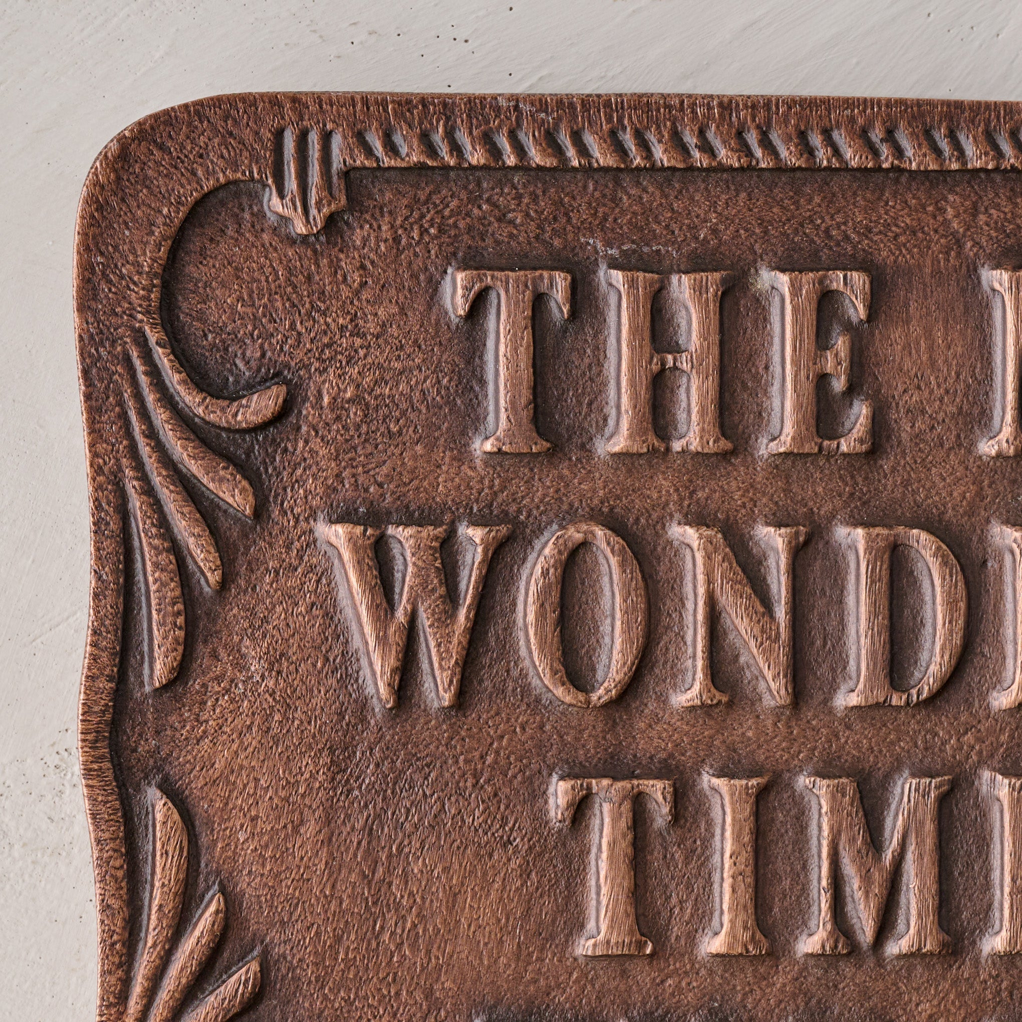 The Most Wonderful Time of the Year Metal Wall Plaque