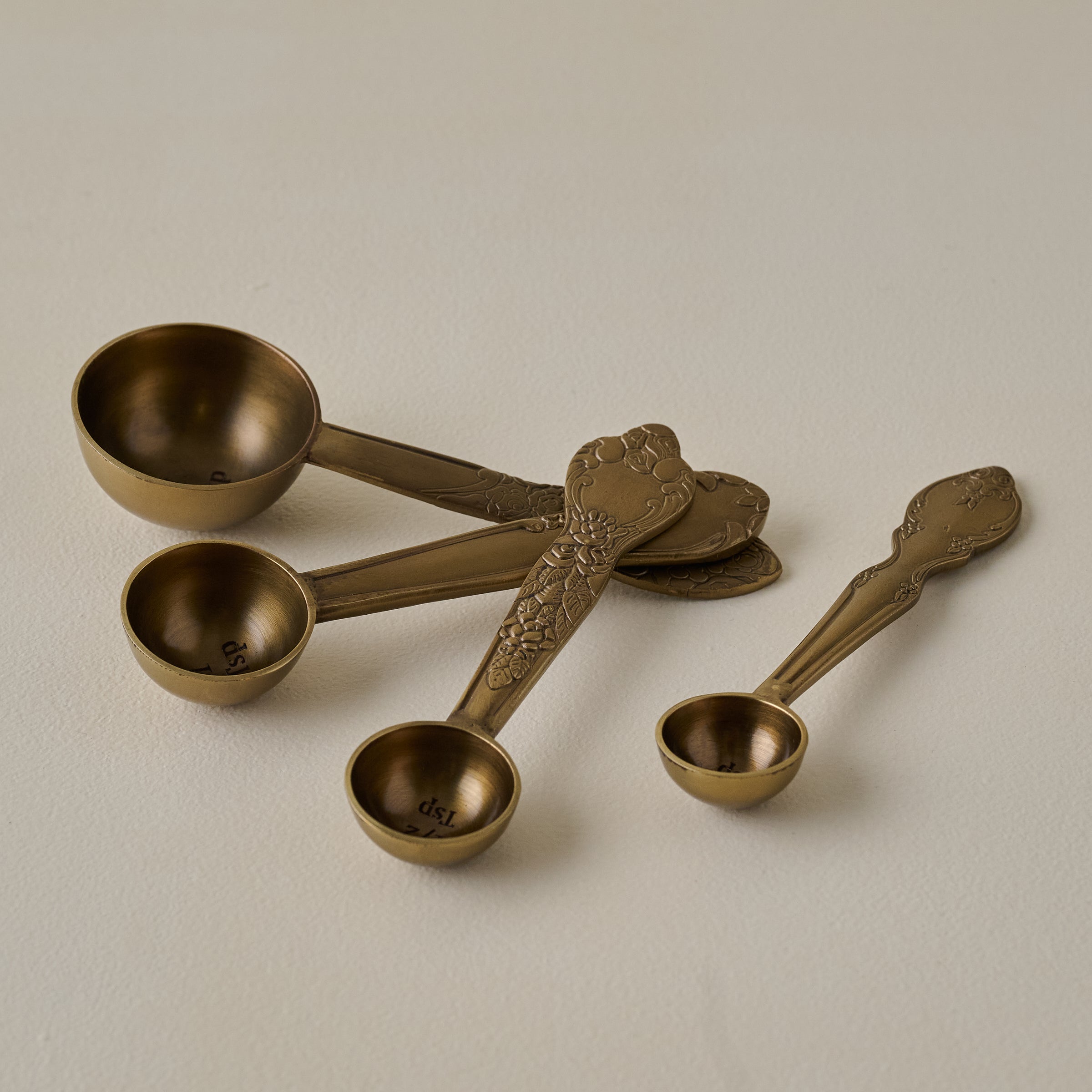 Antique Brass Measuring Spoons