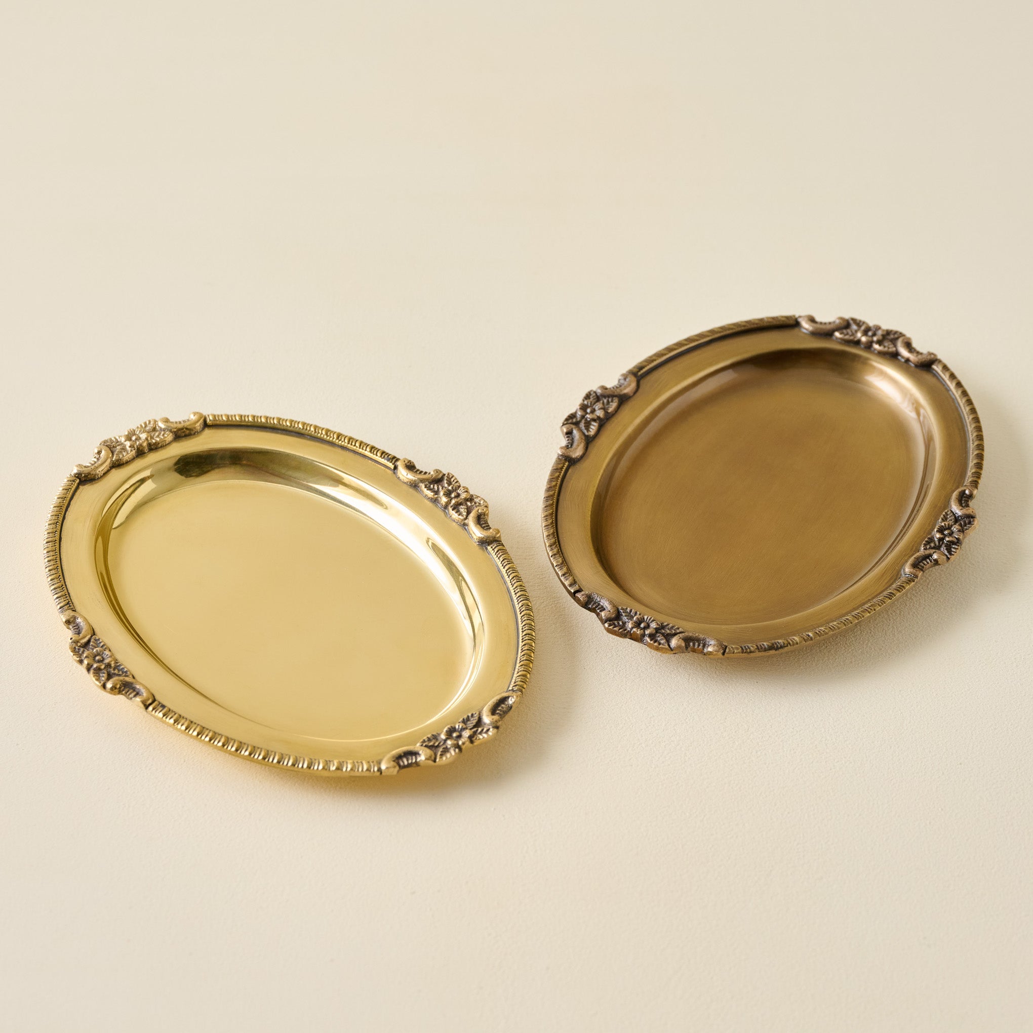 Giselle Antiqued Brass Tray