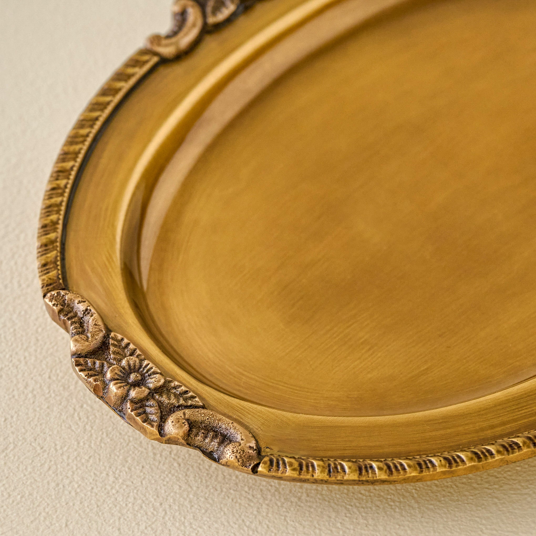 Giselle Antiqued Brass Tray