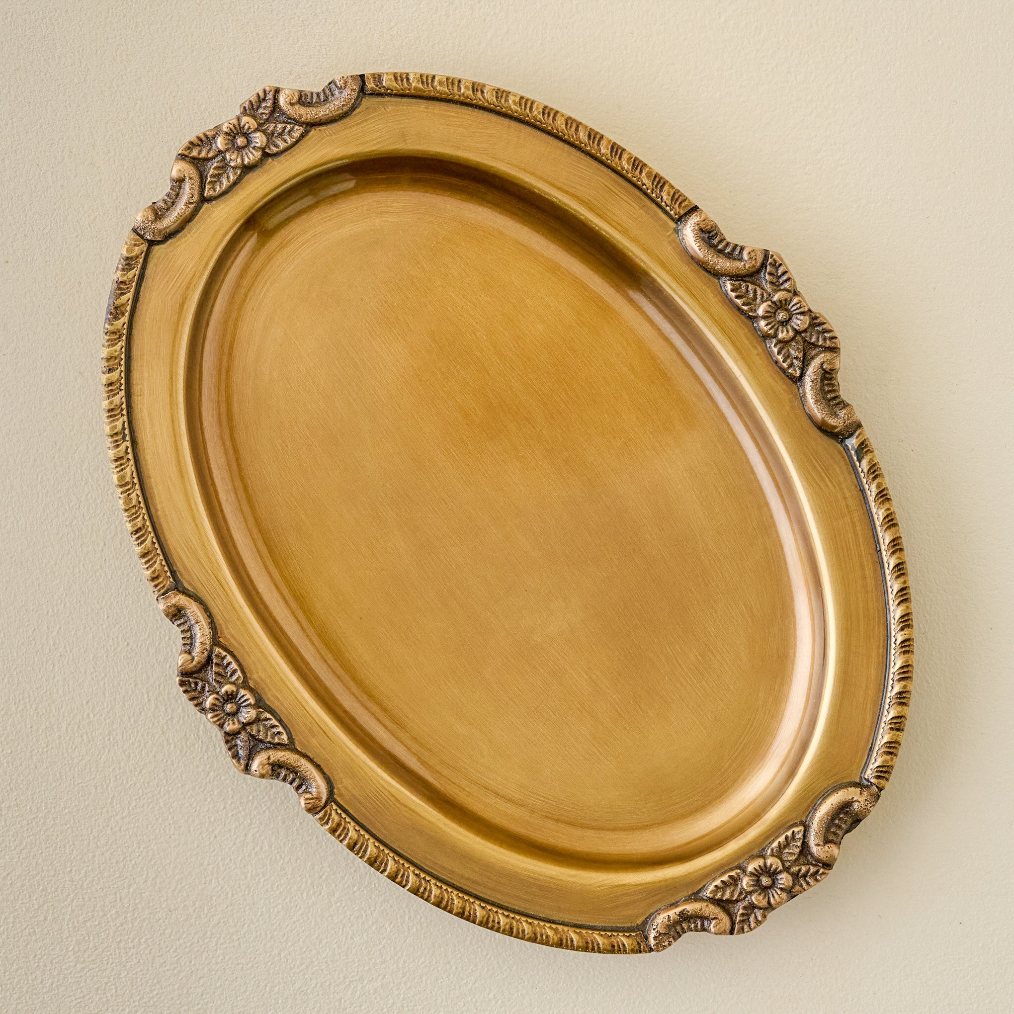 Giselle Antiqued Brass Tray