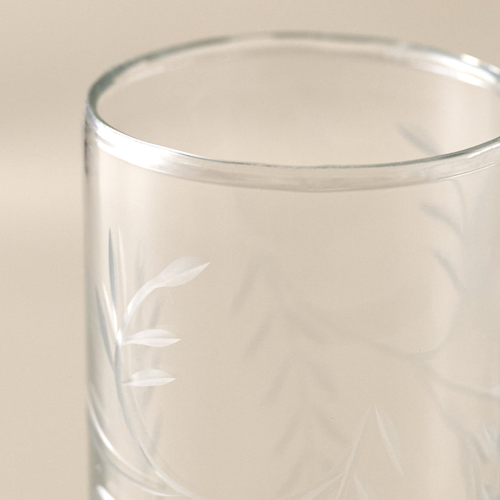 Marlowe Etched Glass Tumbler
