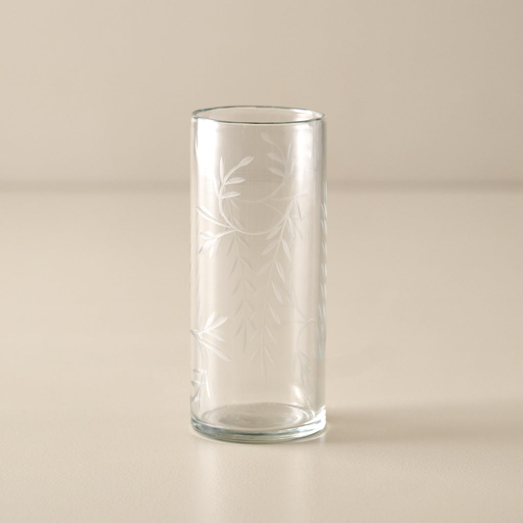 Marlowe Etched Glass Tumbler