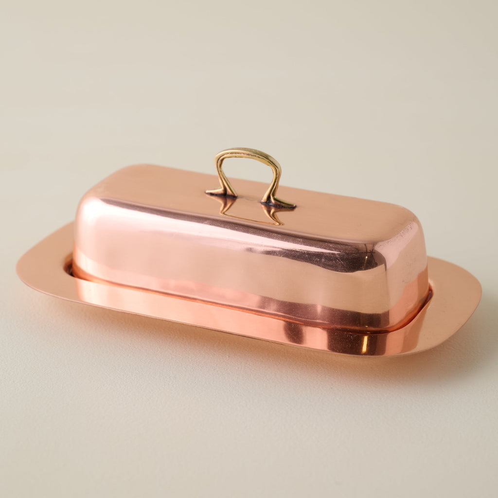 Antique Copper Butter Dish