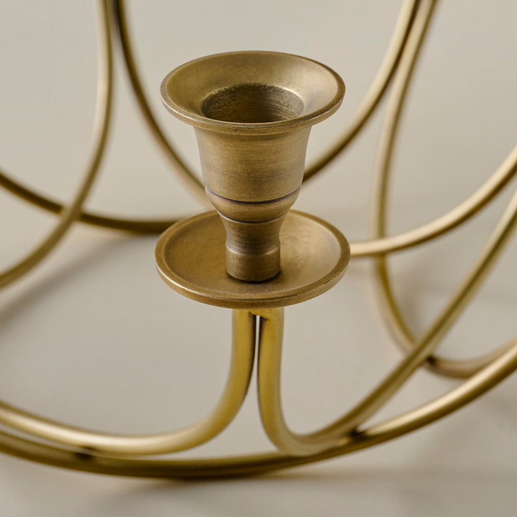 Antique Brass Stacking Candelabra