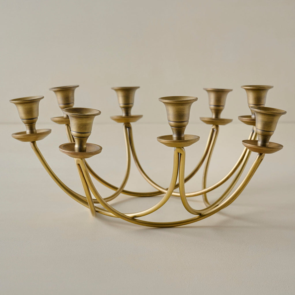 Antique Brass Stacking Candelabra