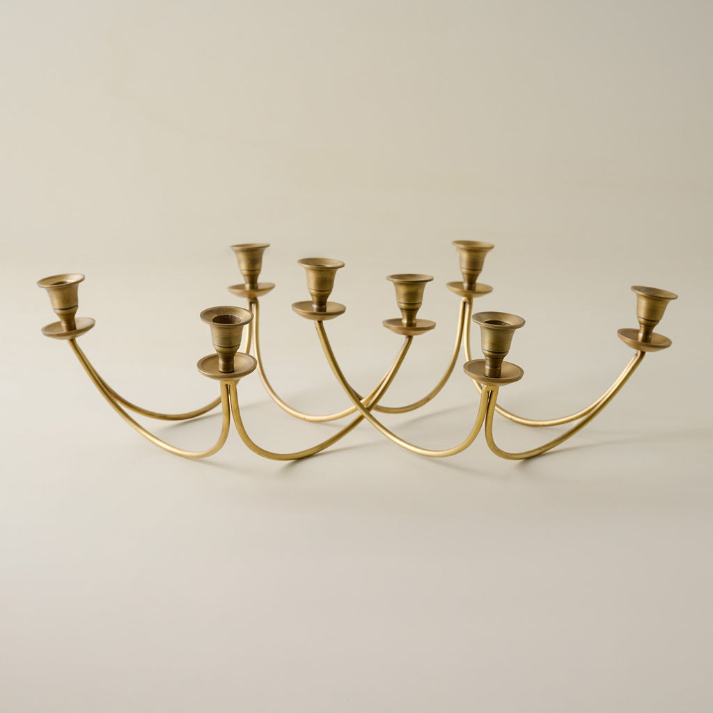 Antique Brass Stacking Candelabra