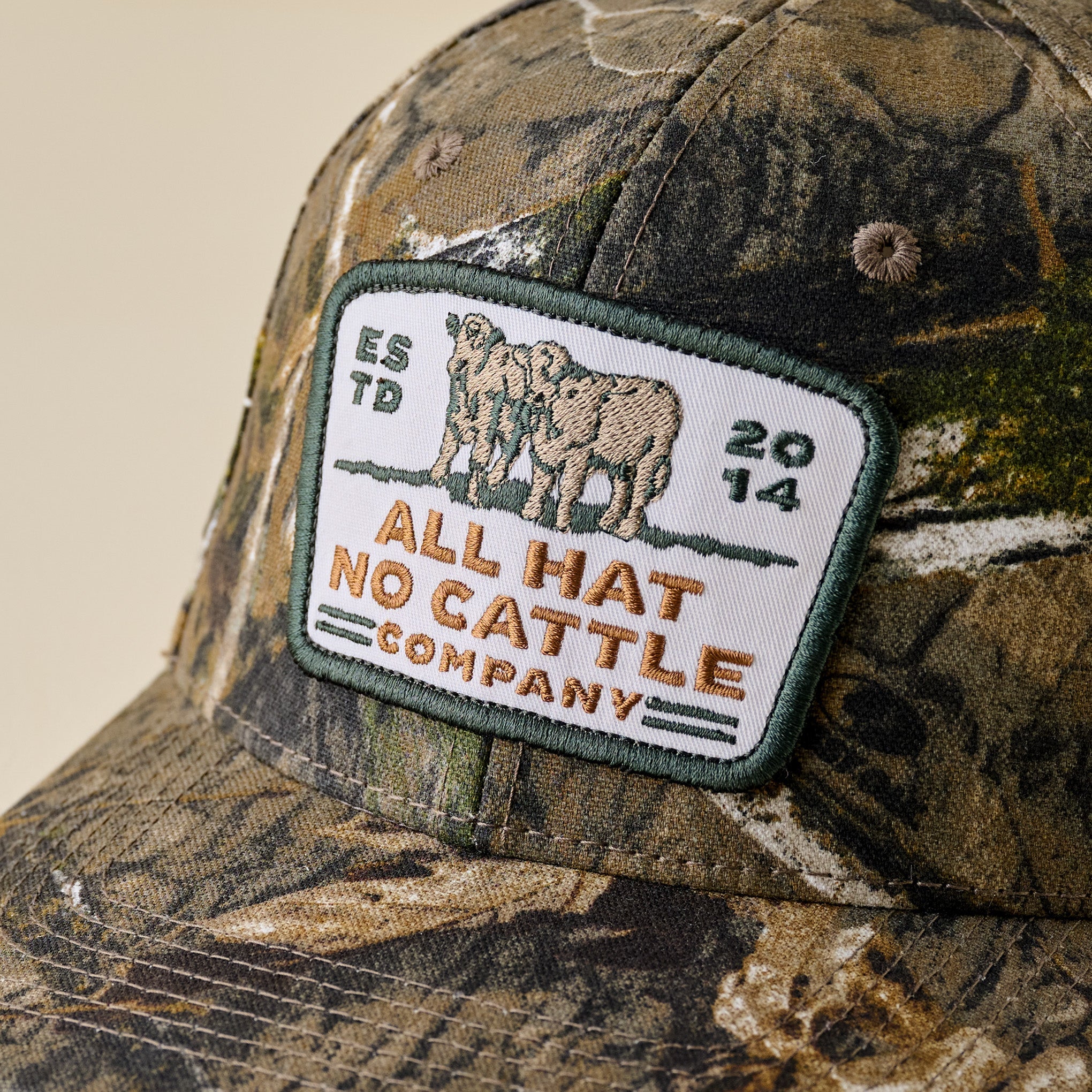 All Hat No Cattle Mossy Oak Camo Hat