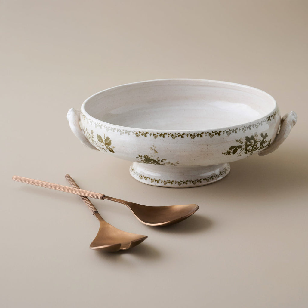 Heirloom Garden + Antiqued Copper Serving Set Bundle