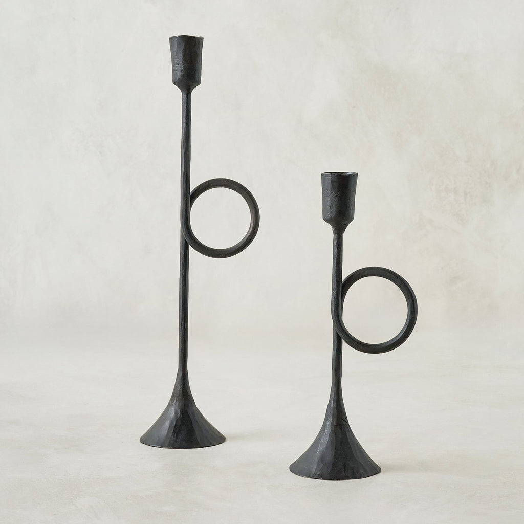 Antique Inspired Trumpet Taper Holder