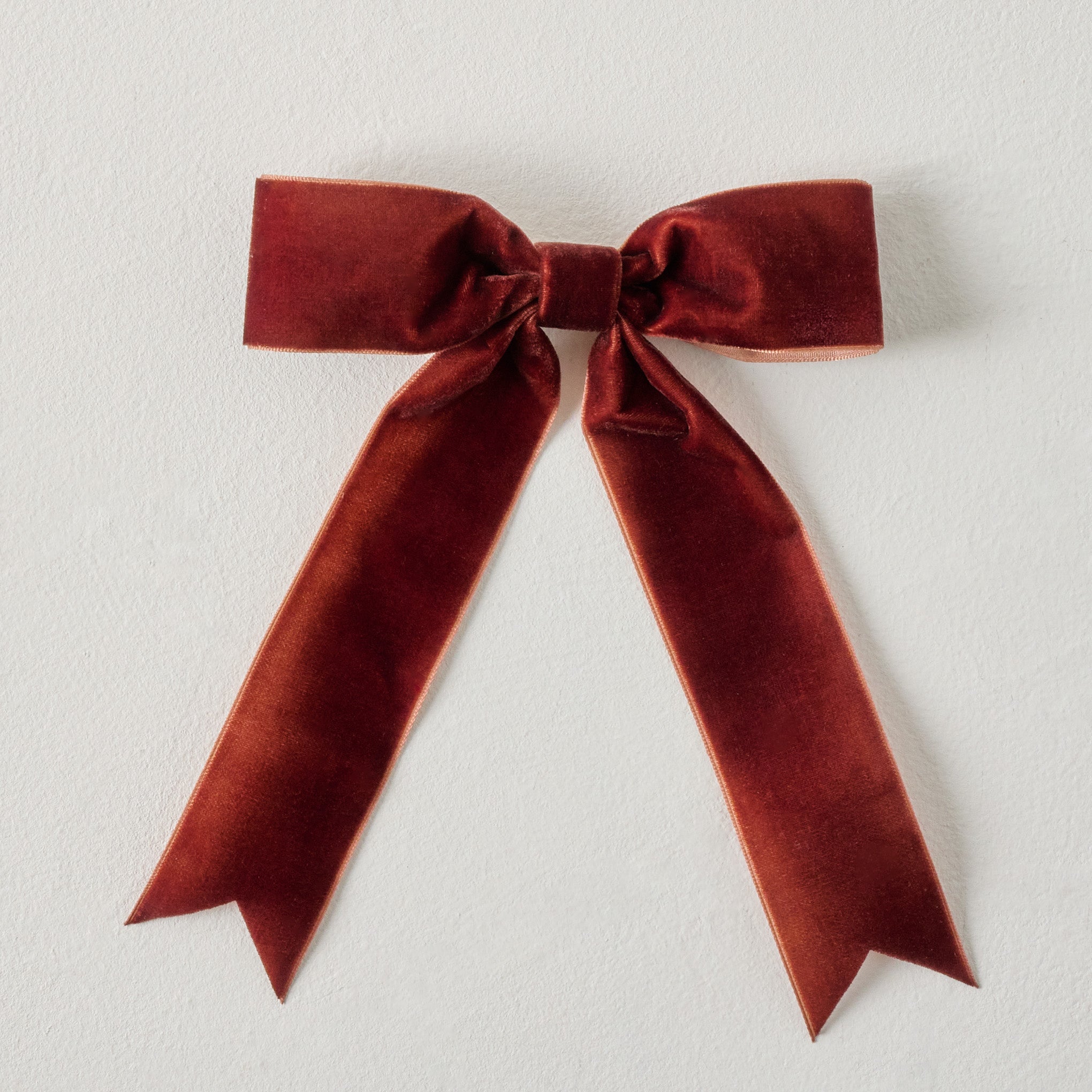Velvet Bow Ornament Clip. Set of 8