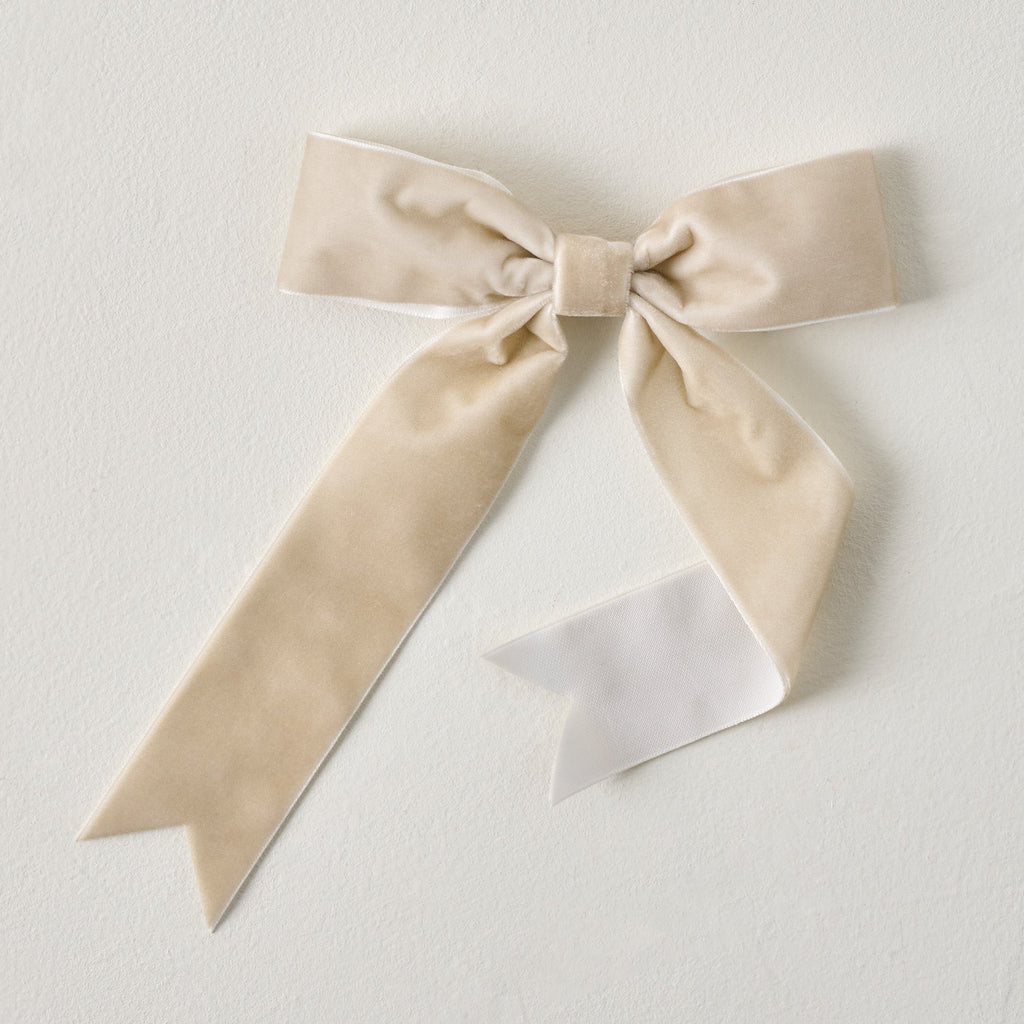 Velvet Bow Ornament Clip. Set of 8