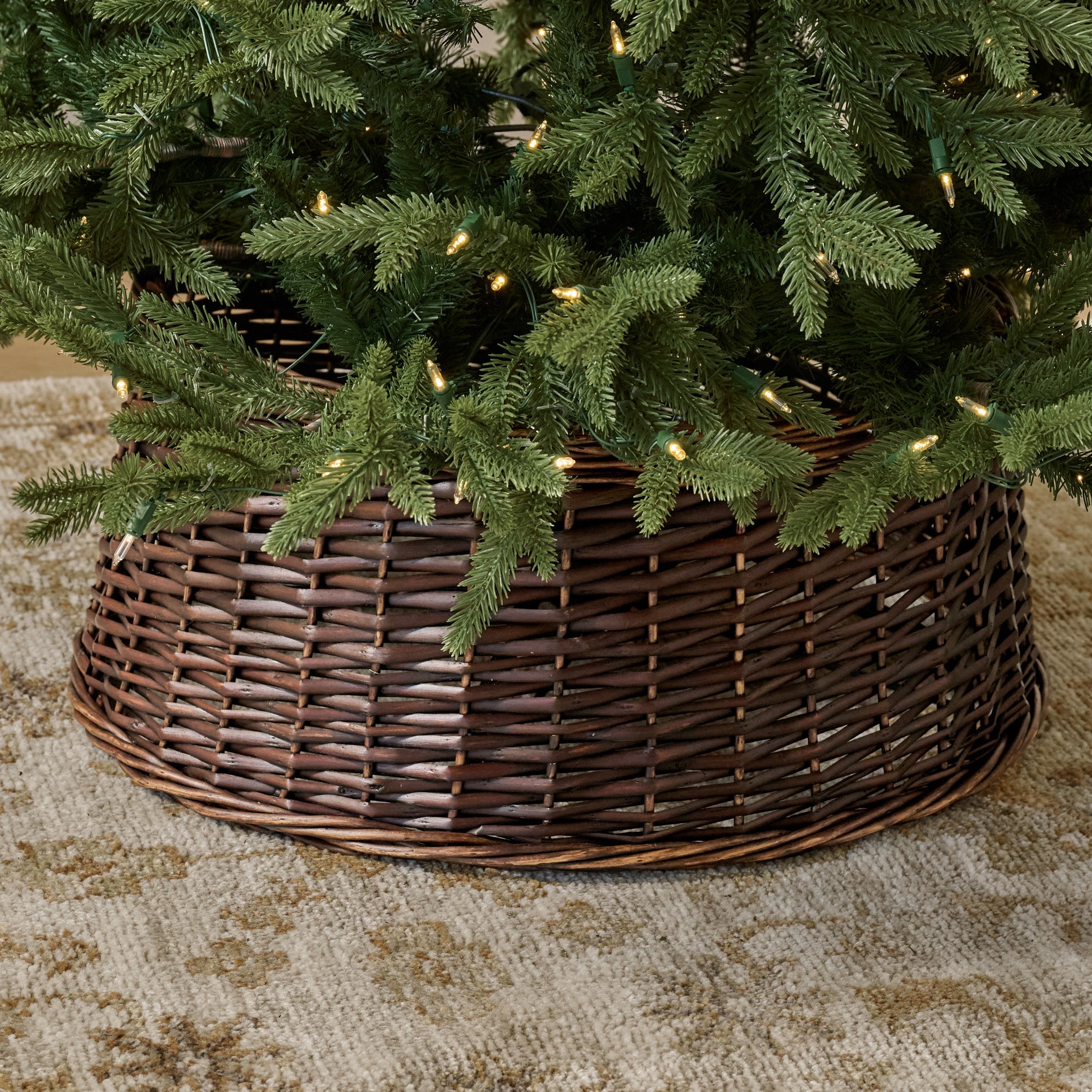 Natural Willow Woven Tree Collar