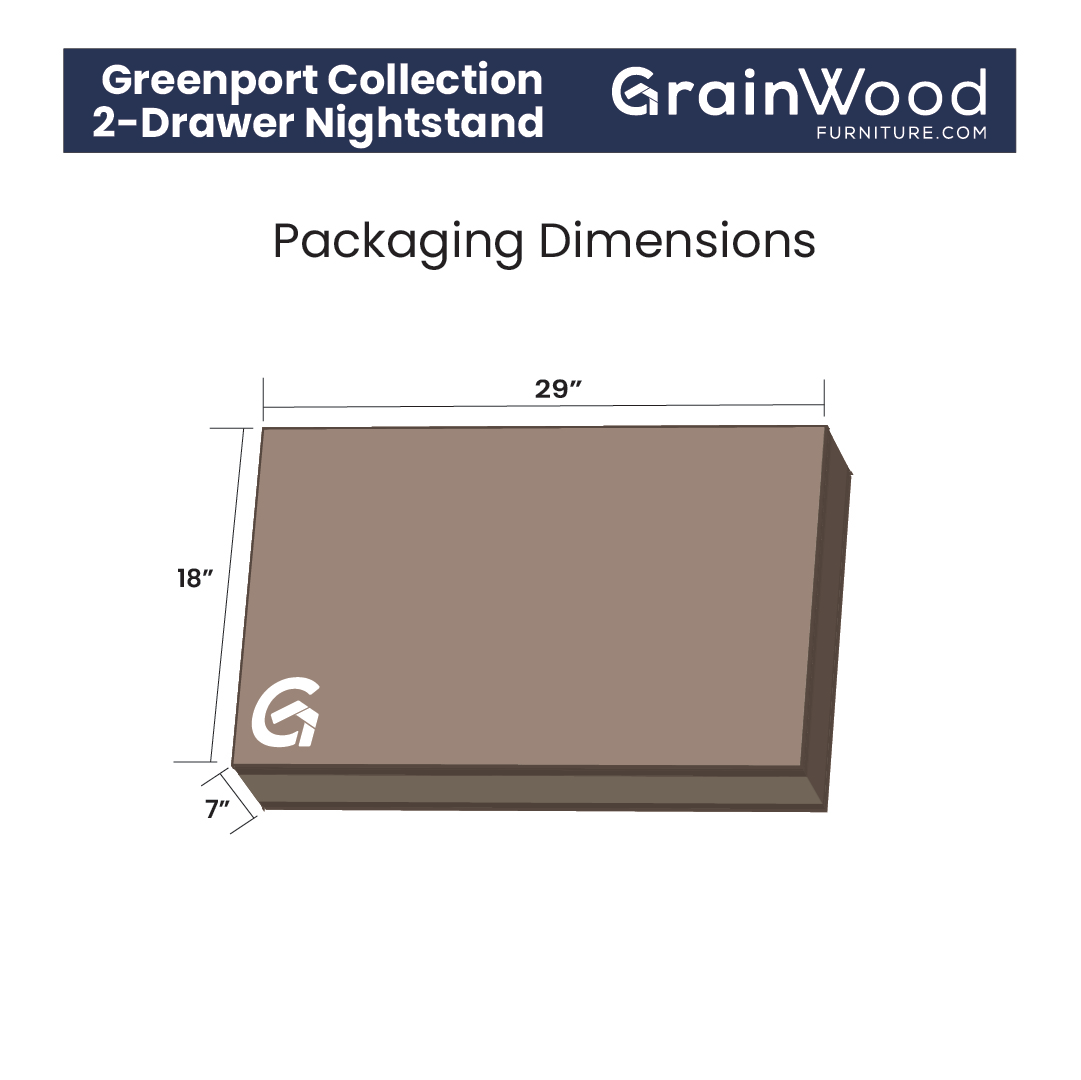 Greenport 2-Drawer Nightstand